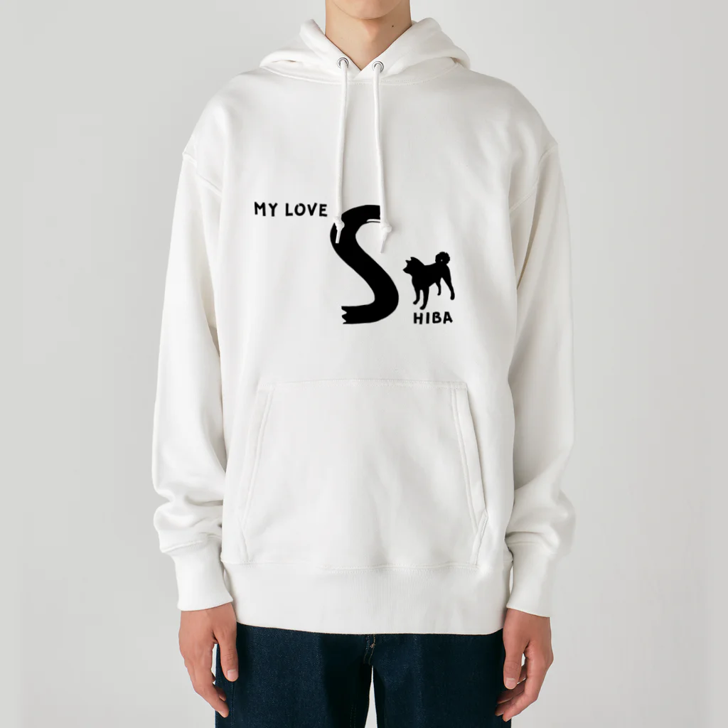 onehappinessのMY LOVE SHIBA（柴犬） Heavyweight Hoodie