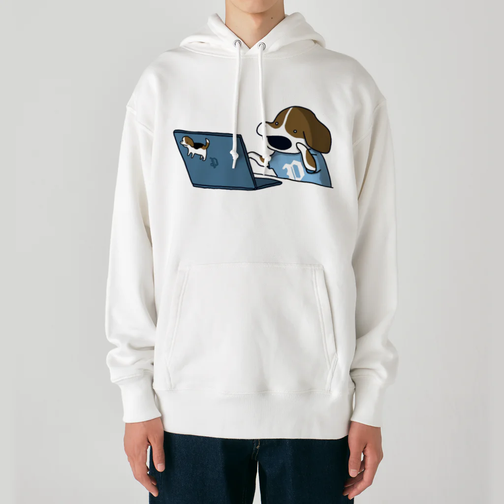 ぷらいべったーのエラー対応犬 Heavyweight Hoodie