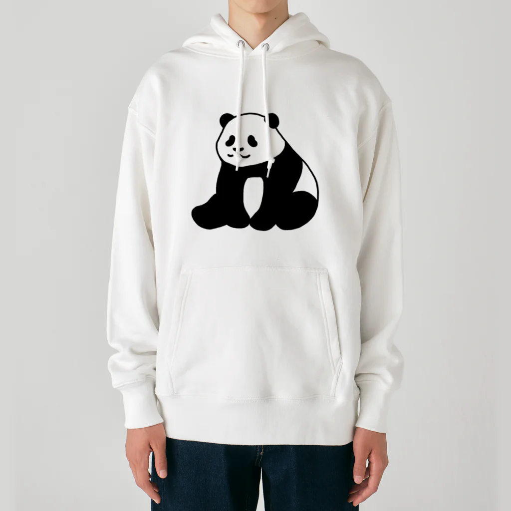 chippokeのころころパンダ（おすわり）（線あり） Heavyweight Hoodie