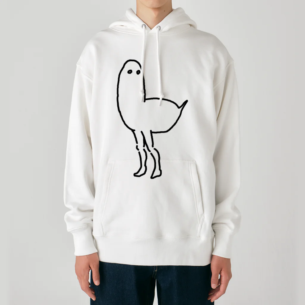 MAUMEEの人間の足がはえた鳥 Heavyweight Hoodie