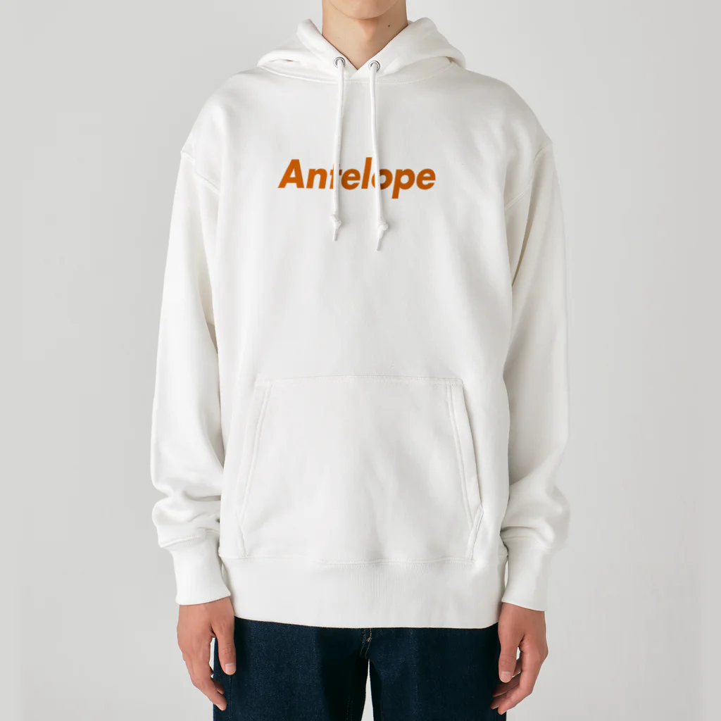 Antelope Sports ClubのAntelope Text ロゴ ヘビーウェイトパーカー