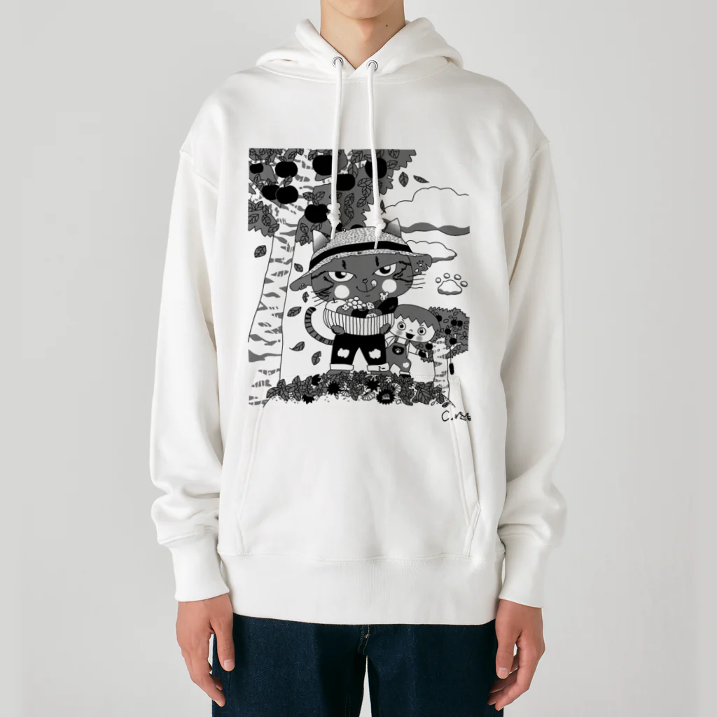 chimamusubiのセミオーダーイラスト商品見本 Heavyweight Hoodie