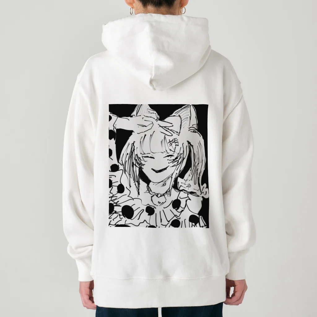 おコメ🌾の糸目ノ猫耳オンナ・パーカー Heavyweight Hoodie