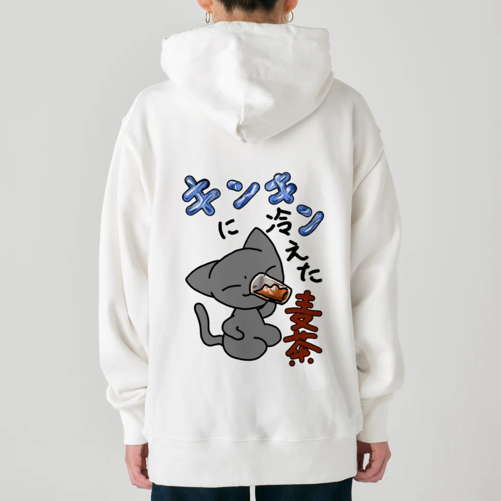 もんたろう本舗の正座ねこ麦茶 Heavyweight Hoodie