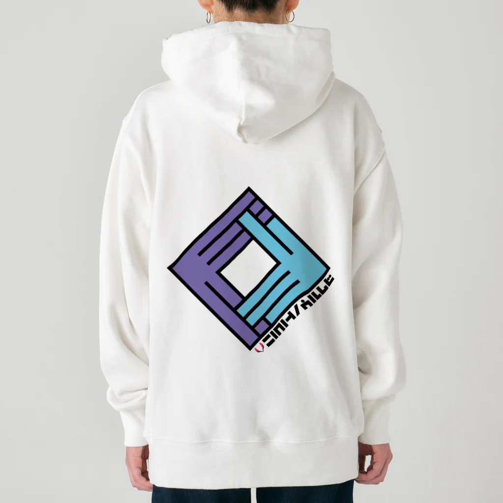 CHICHIZŌの狐の窓 (紫×水) Heavyweight Hoodie