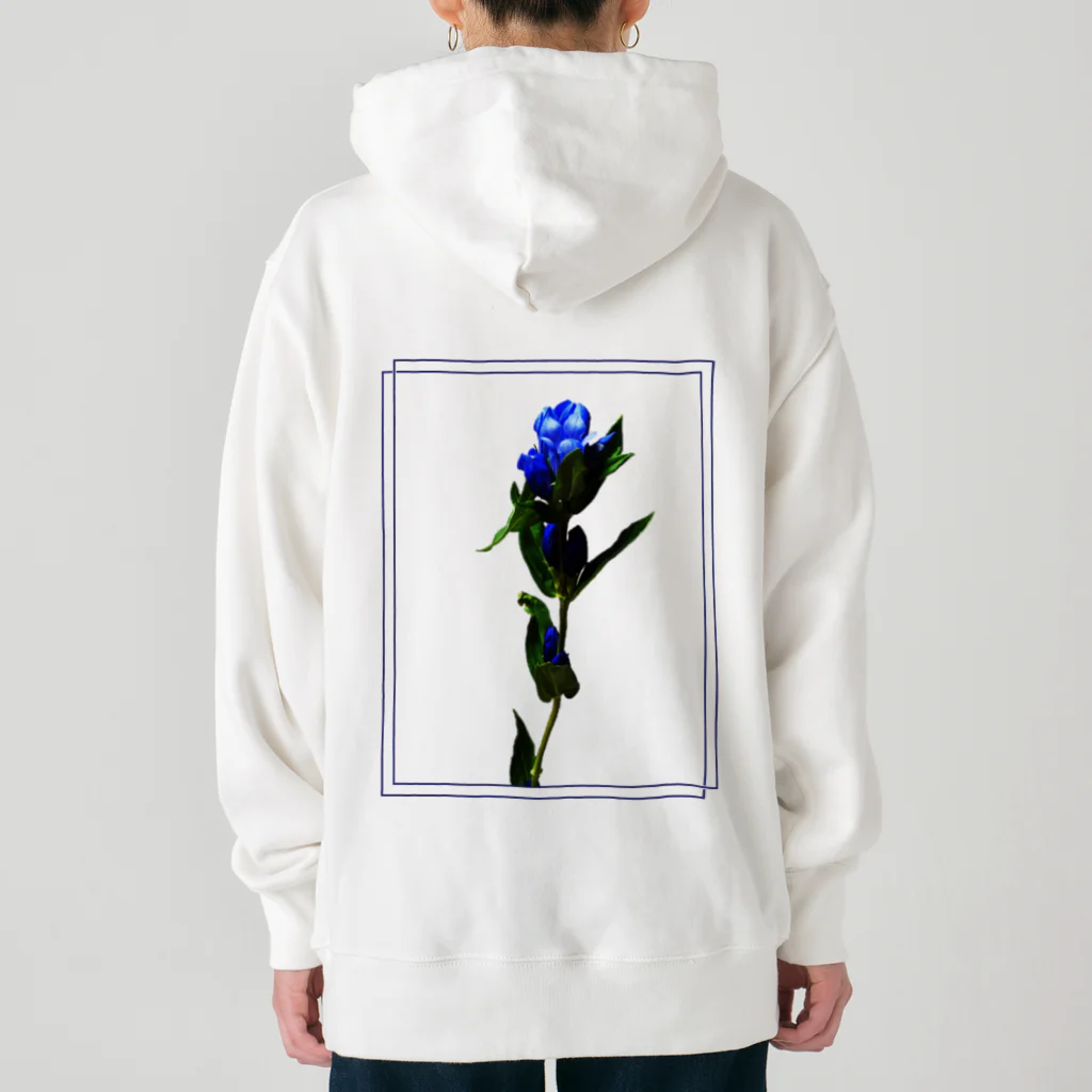 Ameoのリンドウ プリント Heavyweight Hoodie