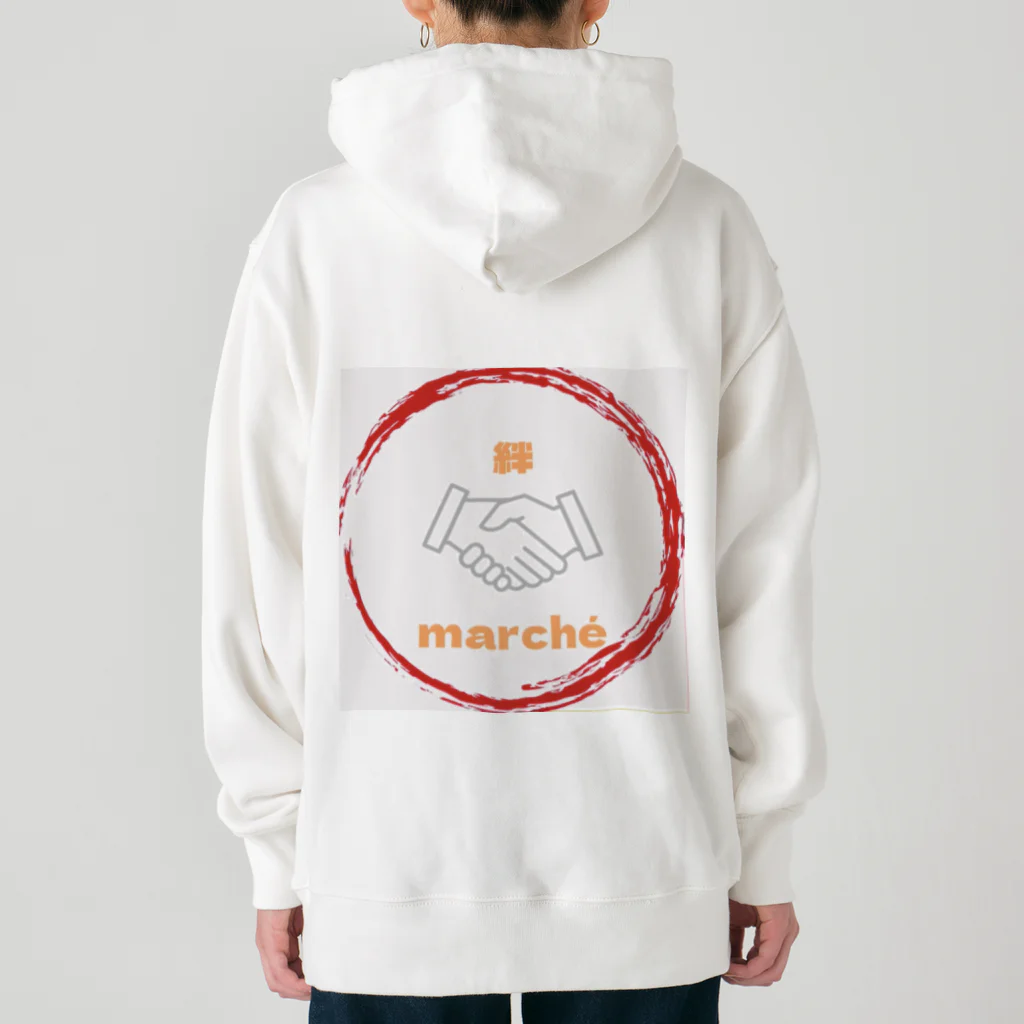 kizuna_marcheの絆marchéロゴ入り Heavyweight Hoodie