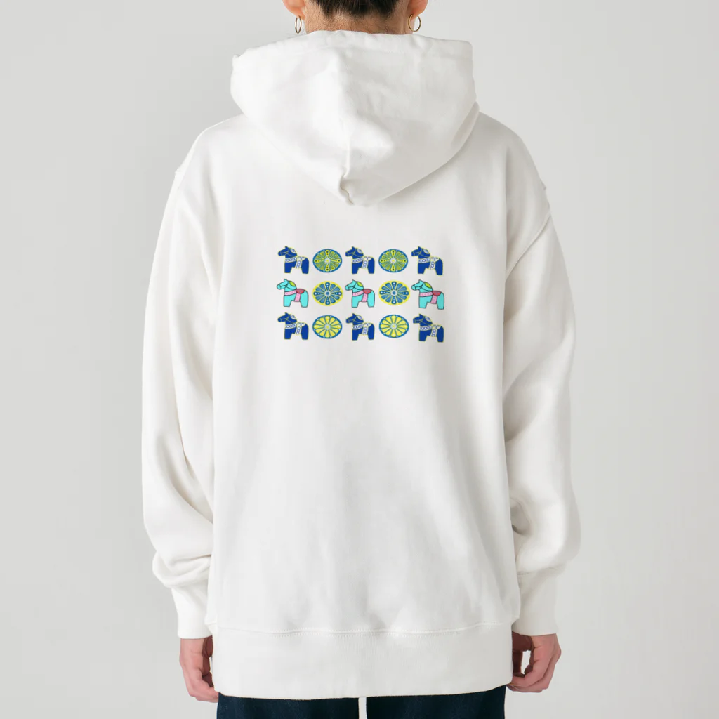 たま屋のダーラナホース　蒼、空色 Heavyweight Hoodie