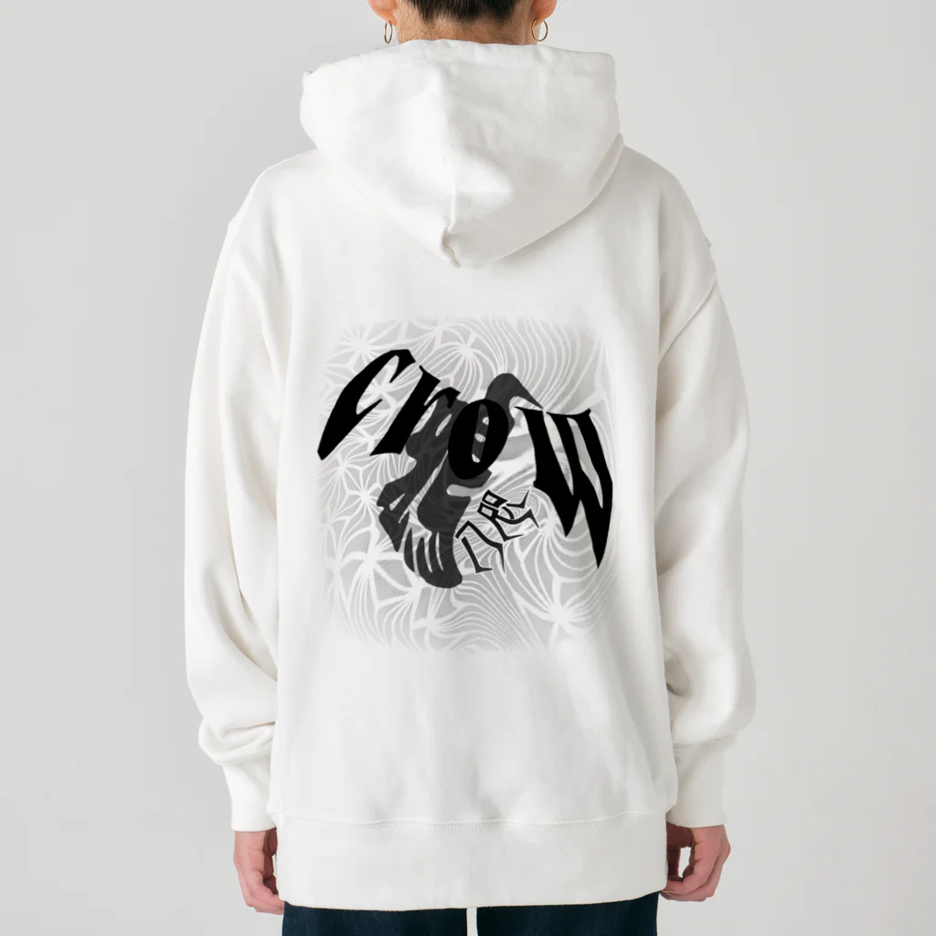 maccha47の八咫烏とCROW Heavyweight Hoodie