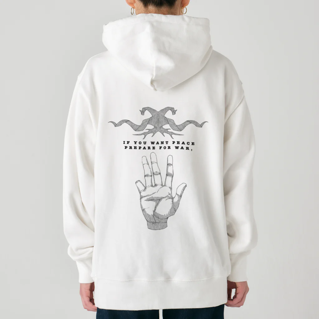 PARA BELLUMの汝平和を欲さば　戦いの備えをせよ Heavyweight Hoodie