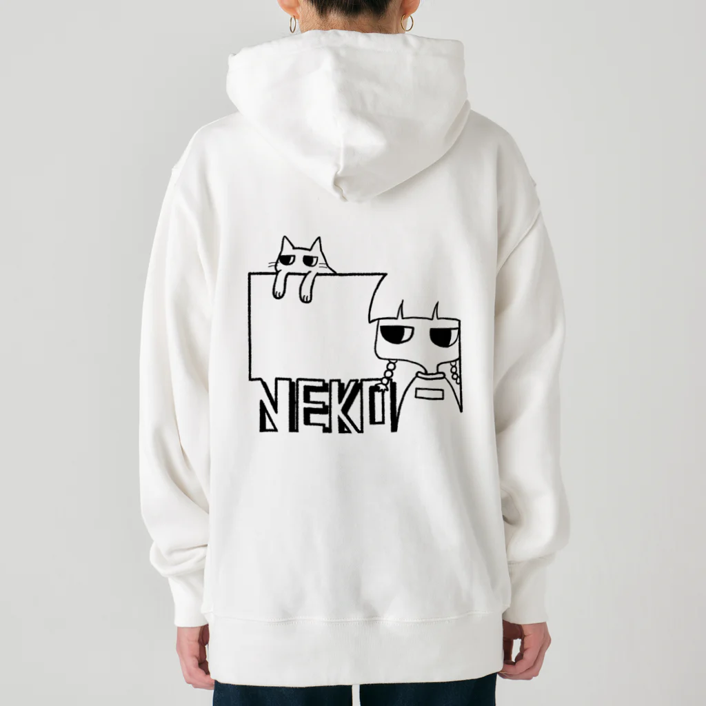 オカ氏のNEKO-Girl Black Heavyweight Hoodie