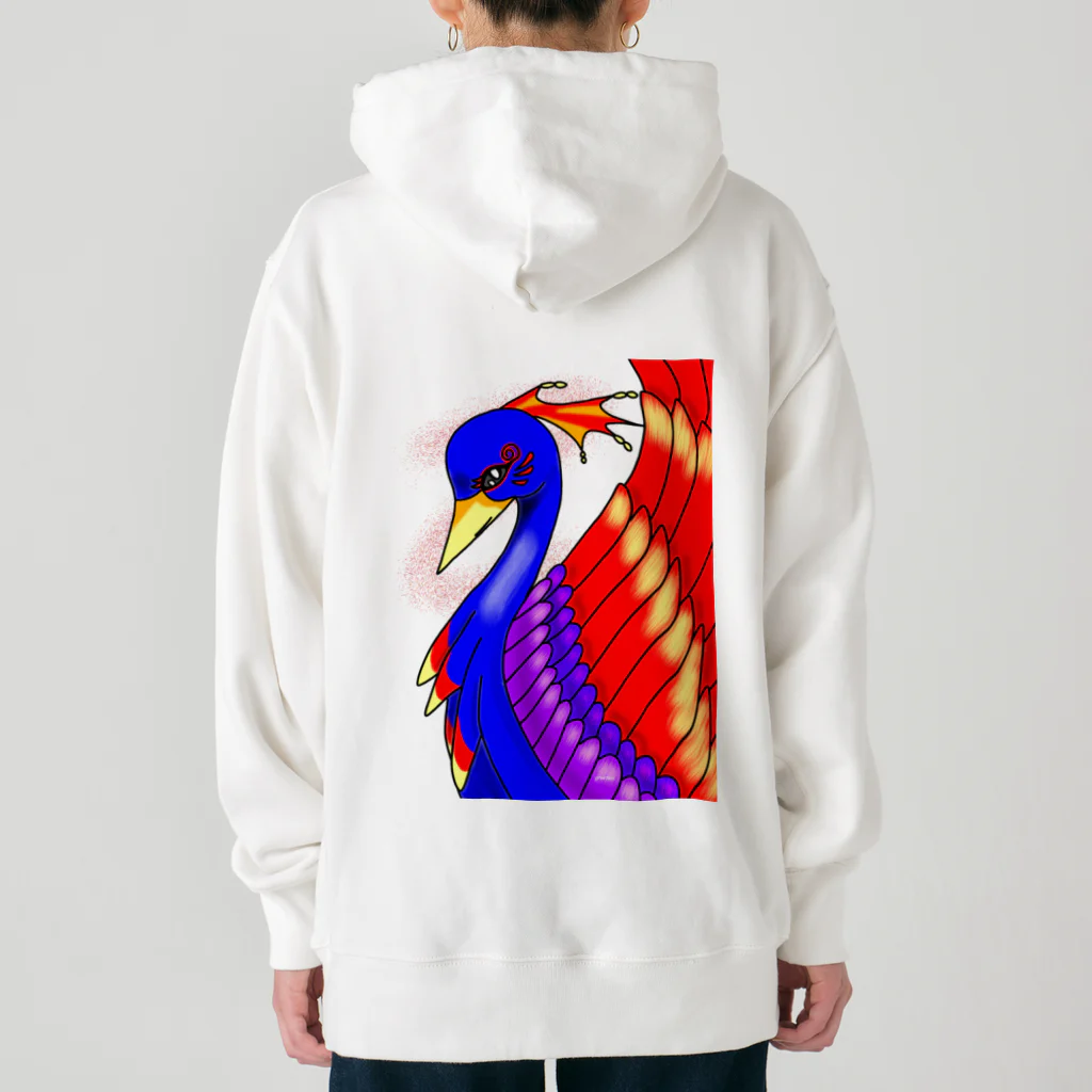 greetenの不死鳥アート  幻想世界 Heavyweight Hoodie