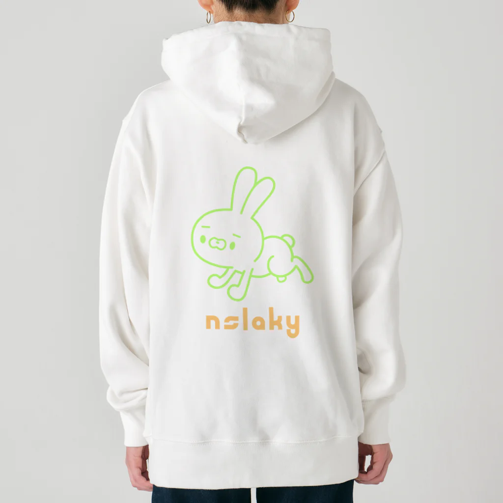 ［ n / k ］ONLINE_SHOPの走るシチョウサ(青肉) Heavyweight Hoodie