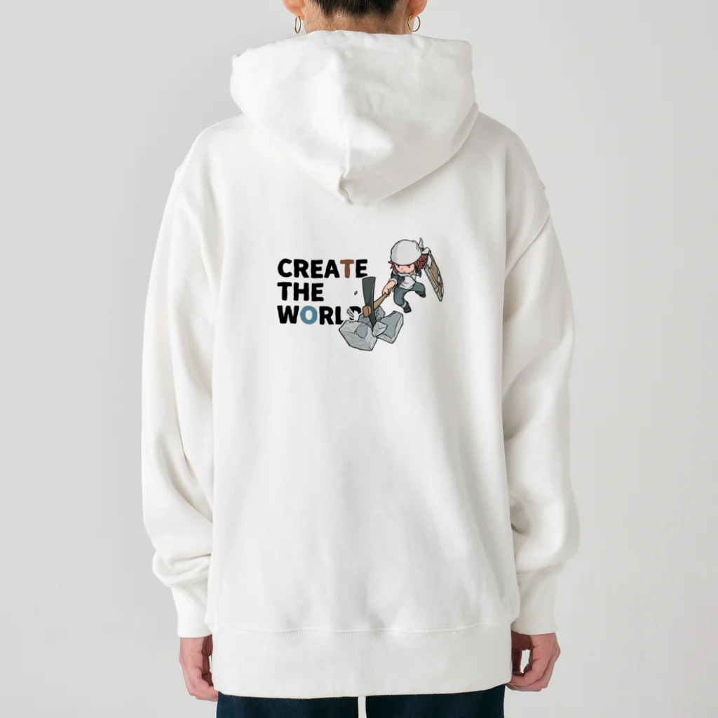 mocchi’s workshopのCREATE THE WORLD ヘビーウェイトパーカー