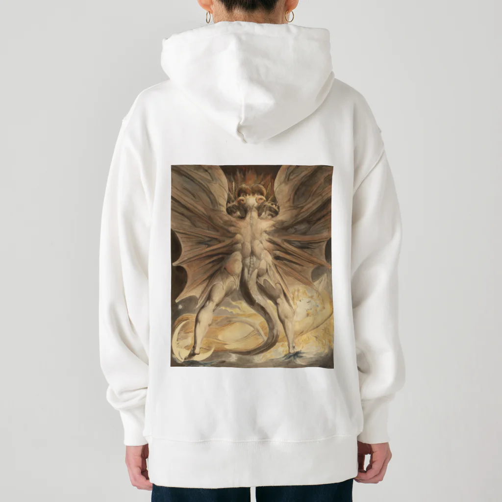 世界美術商店の巨大な赤い龍と太陽を着た女 / Great Red Dragon and the Woman Clothed with the Sun Heavyweight Hoodie