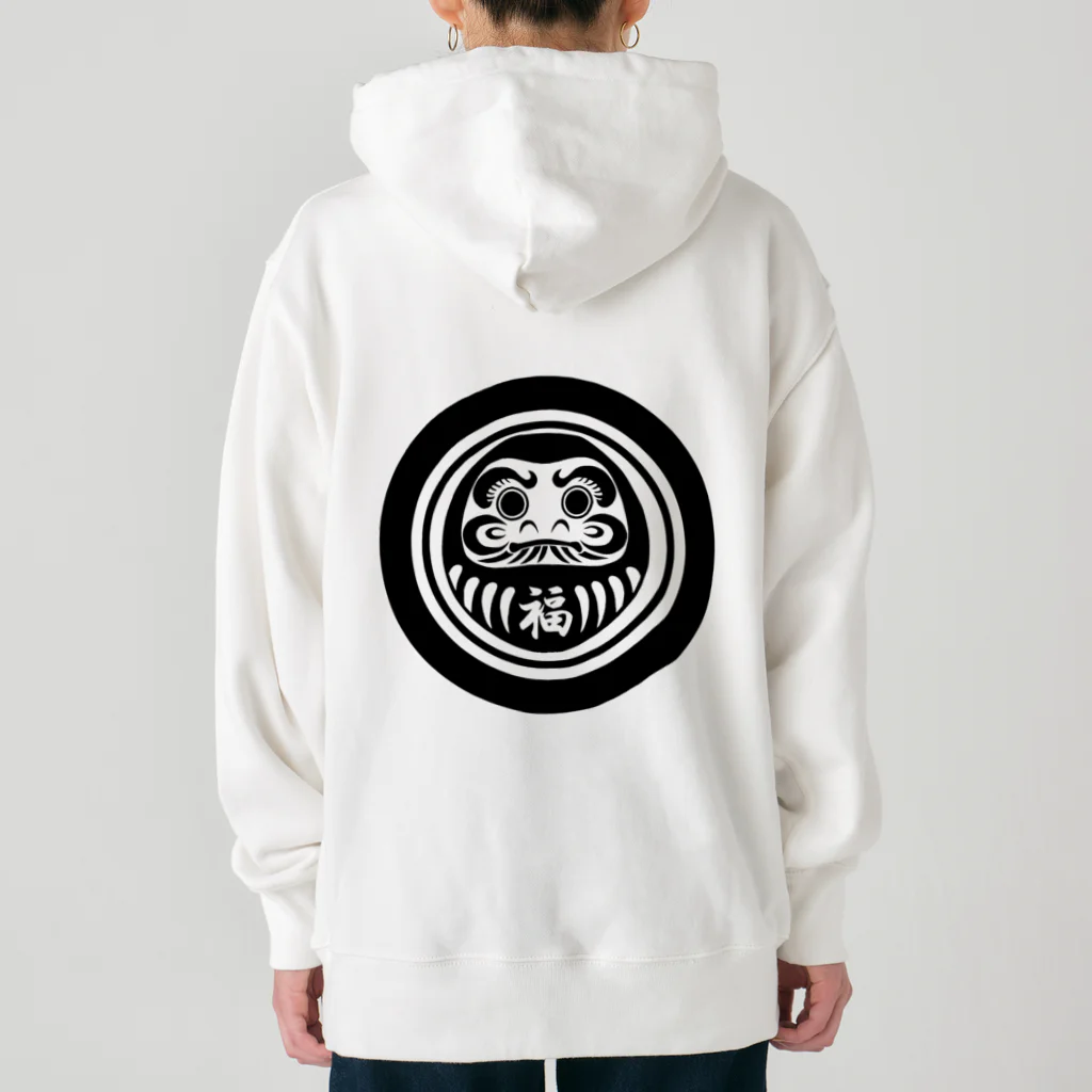 縁起物屋のだるま Heavyweight Hoodie