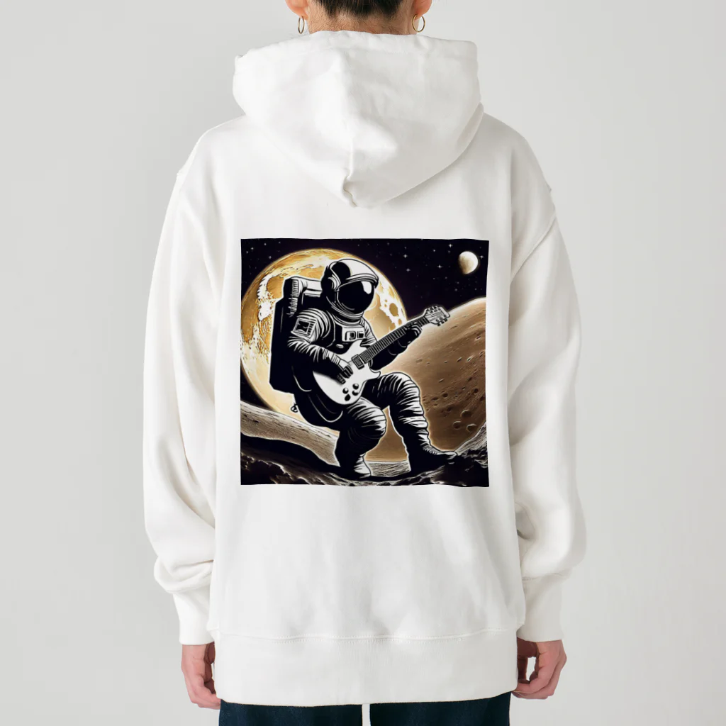 宇宙開発デザイン科の月面のギタリスト Heavyweight Hoodie