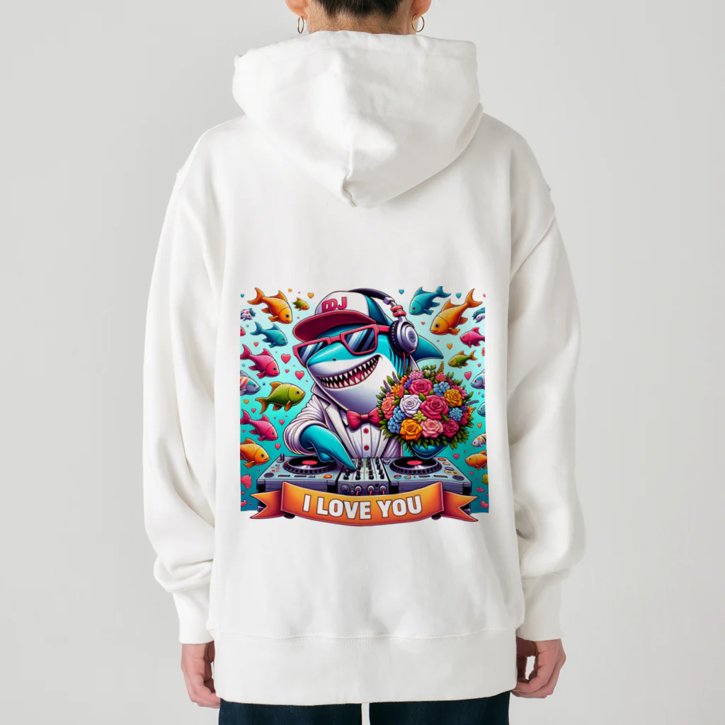 DJシャークのDJシャーク(PARY TIME) Heavyweight Hoodie