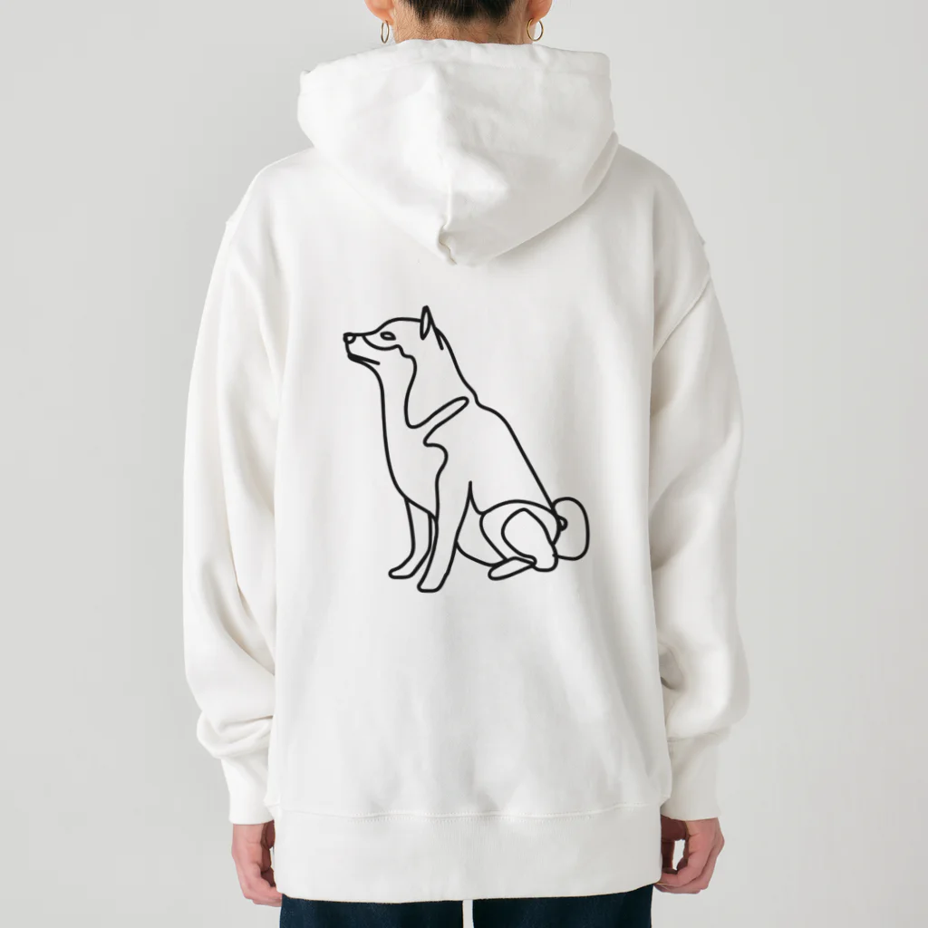 abiko328の柴犬トレジャーズ　ブラック Heavyweight Hoodie