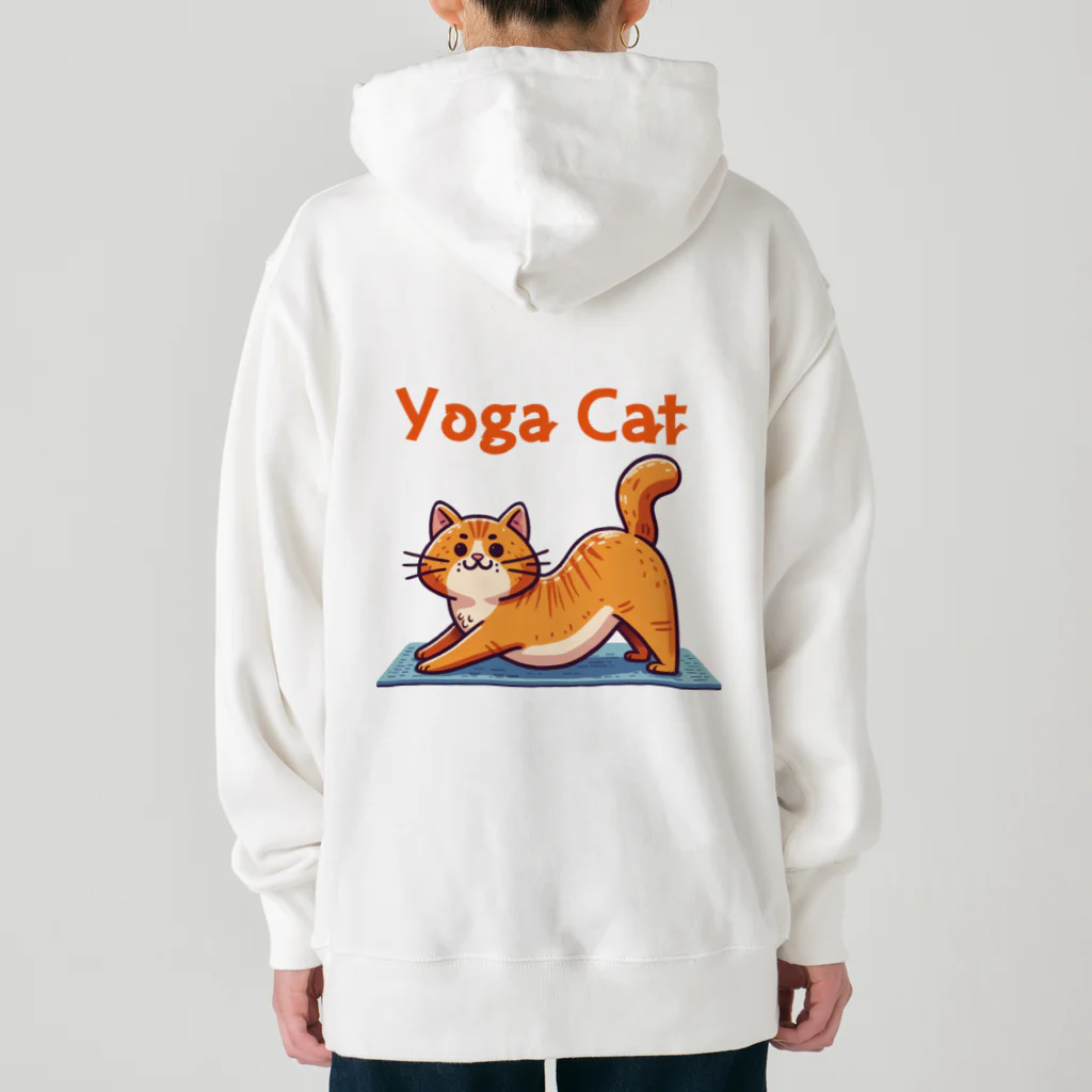 bravoadのヨガで猫のポーズ Heavyweight Hoodie