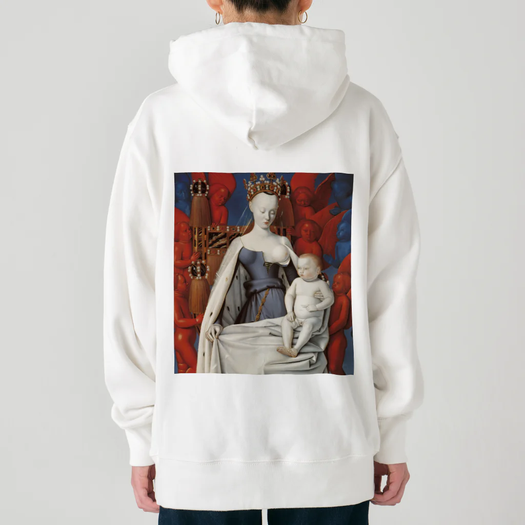 世界美術商店の聖母子と天使たち / Virgin and Child Surrounded by Angels Heavyweight Hoodie