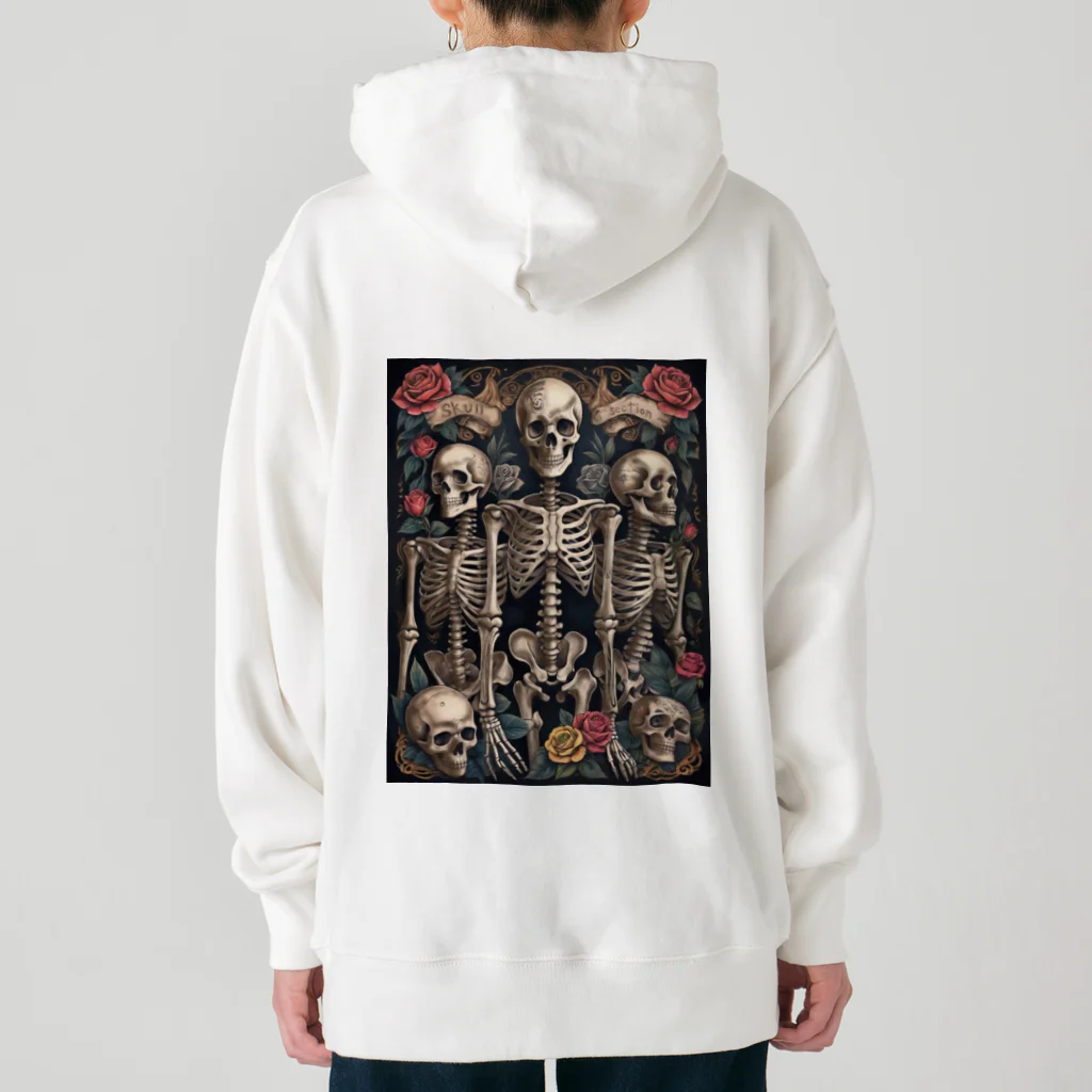 Skull sectionのドクロと薔薇 Heavyweight Hoodie