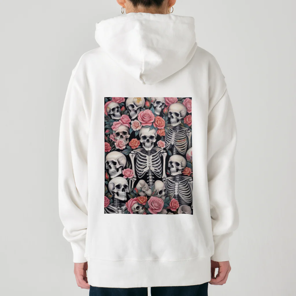 Skull sectionの薔薇とドクロ Heavyweight Hoodie