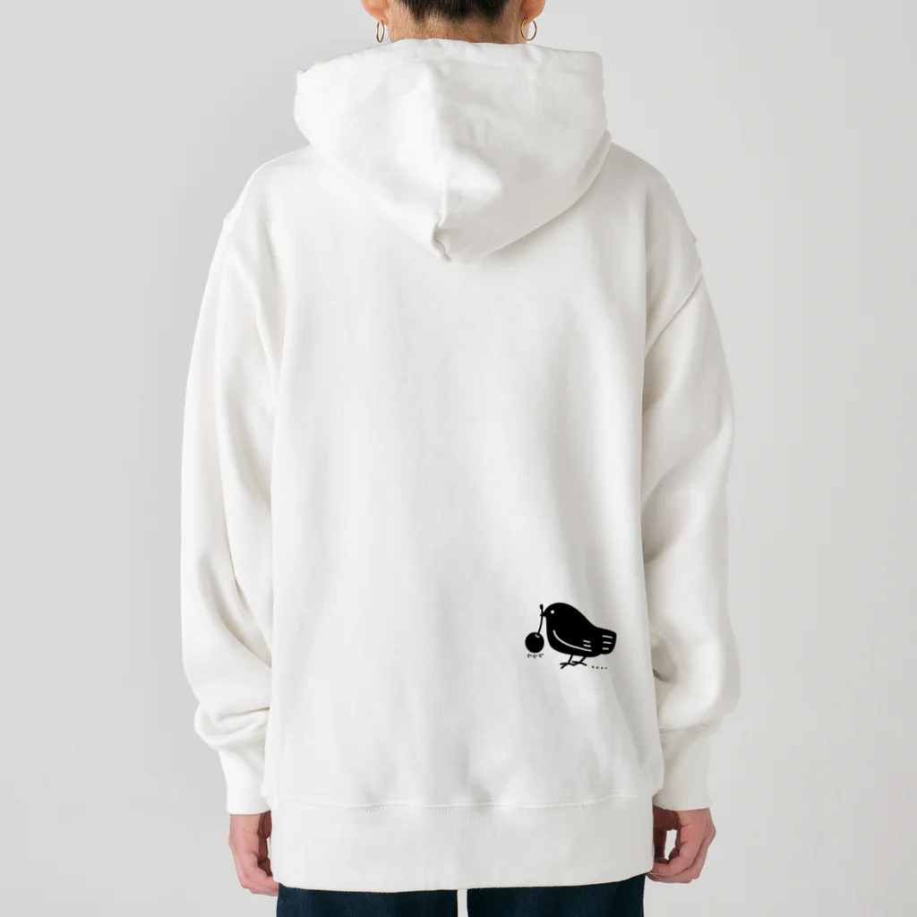 イラスト MONYAAT のワンポイント　みつぐとり Heavyweight Hoodie