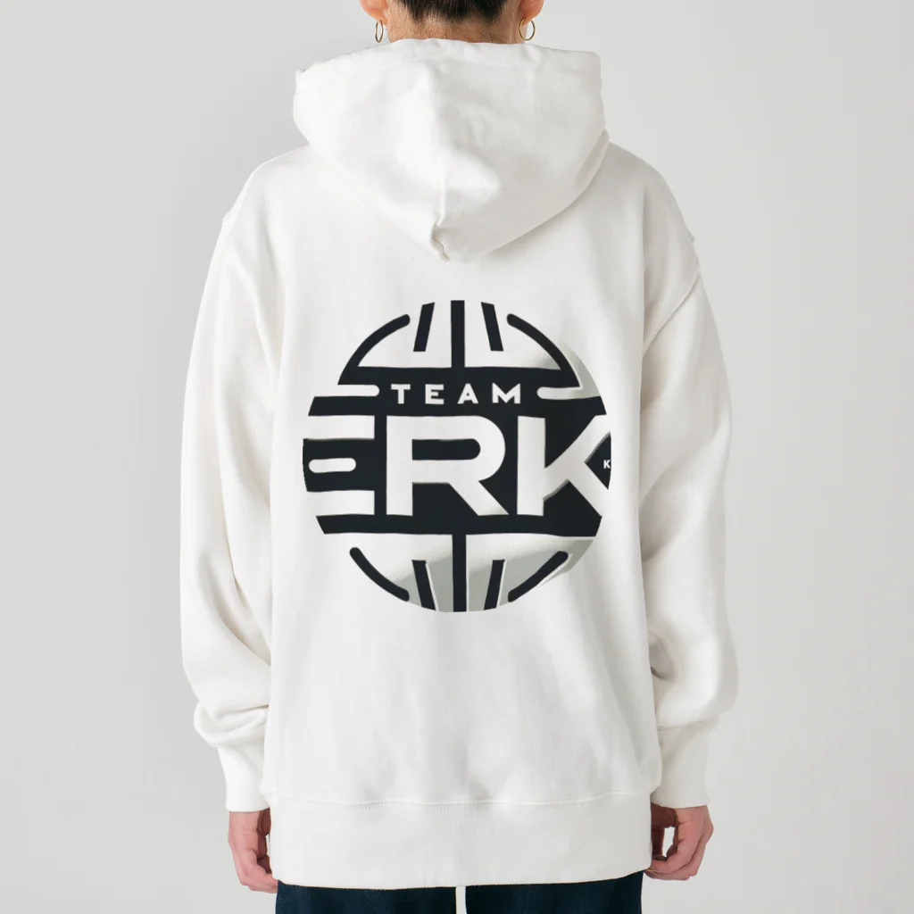 脳力療法研究所【TEAM 脳RK】の脳と愛のアート Heavyweight Hoodie