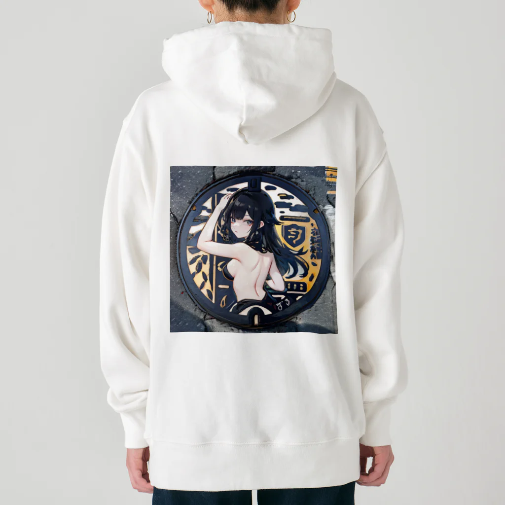 E16のマンホール美女 Heavyweight Hoodie