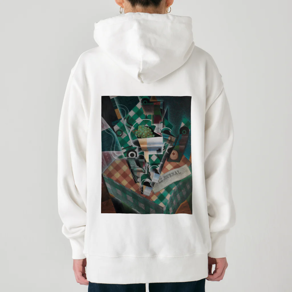 世界美術商店の縞模様のテーブルクロスのある静物画 / Still Life with Checked Tablecloth Heavyweight Hoodie