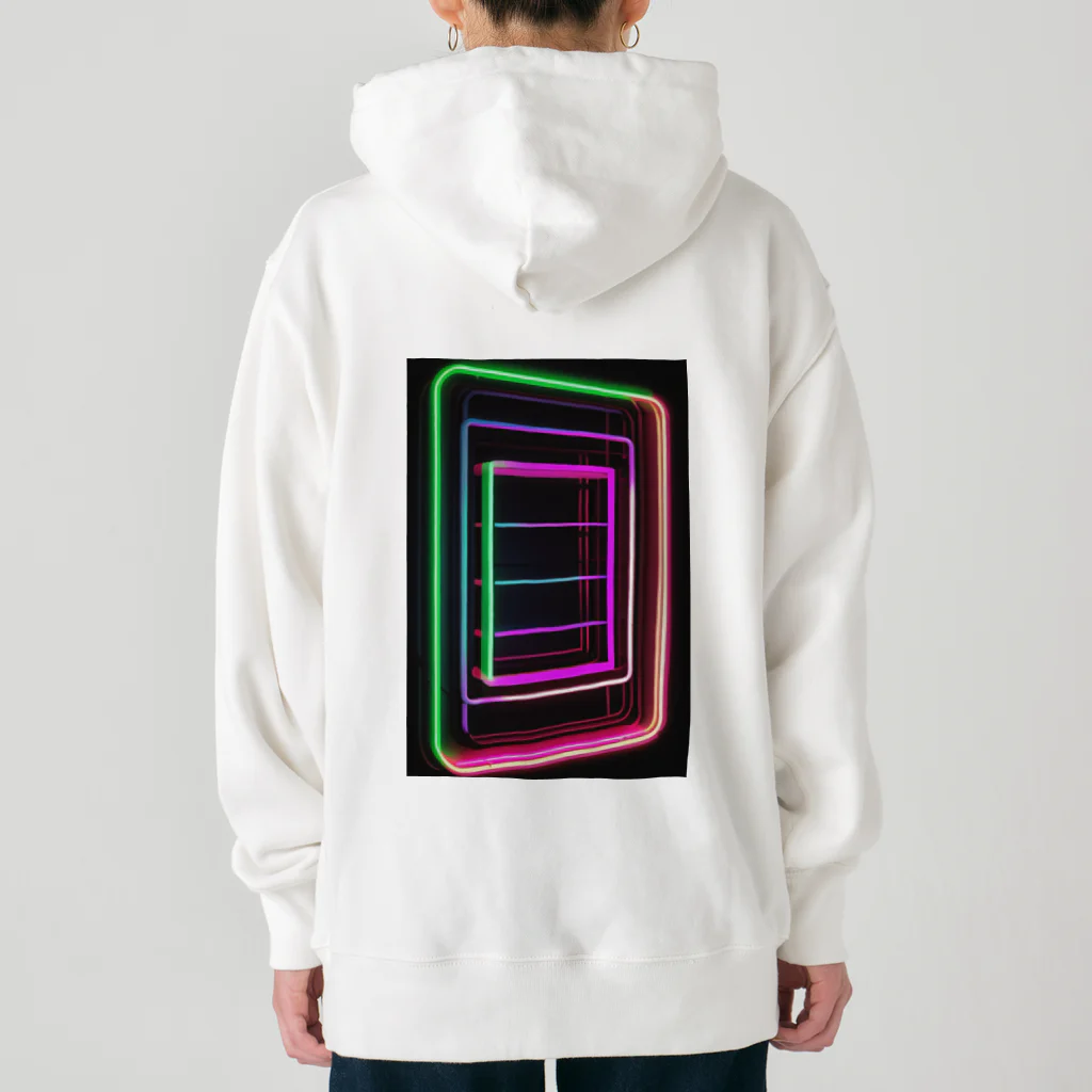 Association Against Mirroring SelfiesのAbstract_Neonsign Heavyweight Hoodie