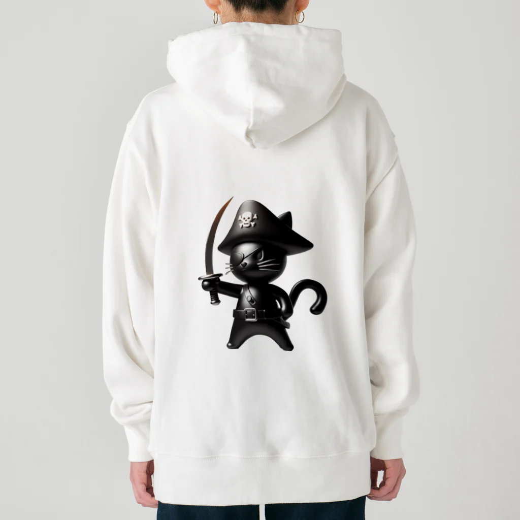 NO CAT NO LIFE の猫×海賊×フィギュア風 Heavyweight Hoodie