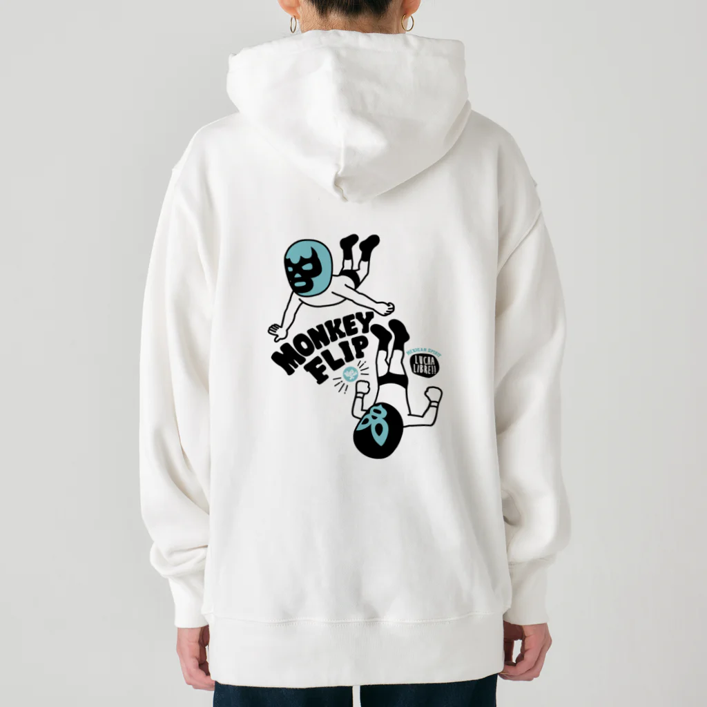 LUCHAの(バックプリント)MONKEY FLIP Heavyweight Hoodie