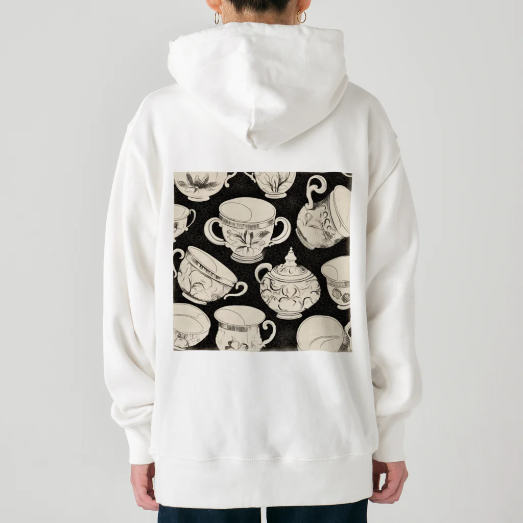 (っ◔◡◔)っ ♥ Le Petit Trésor ♥の花の詩カップ(The Flower Poetry Cup) Heavyweight Hoodie