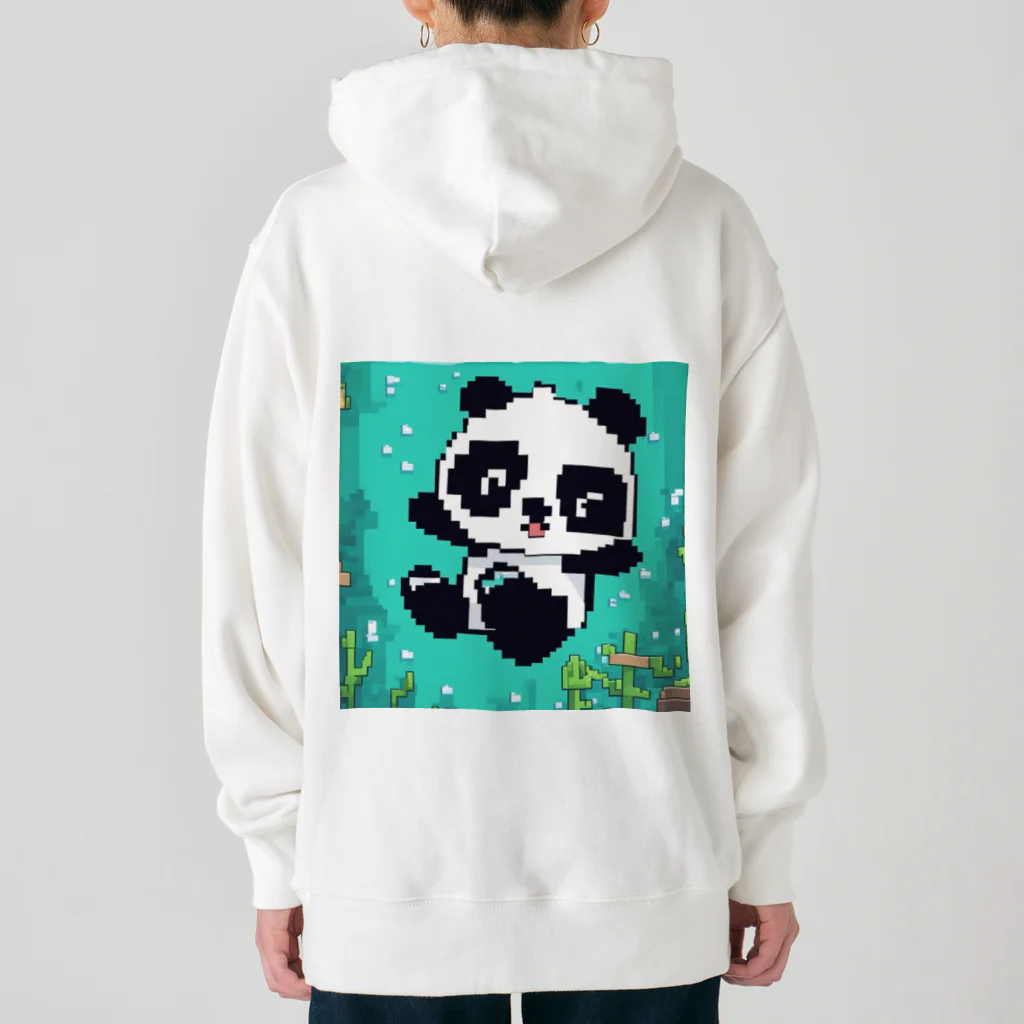 Smile Pop Artの水中パンダ Heavyweight Hoodie