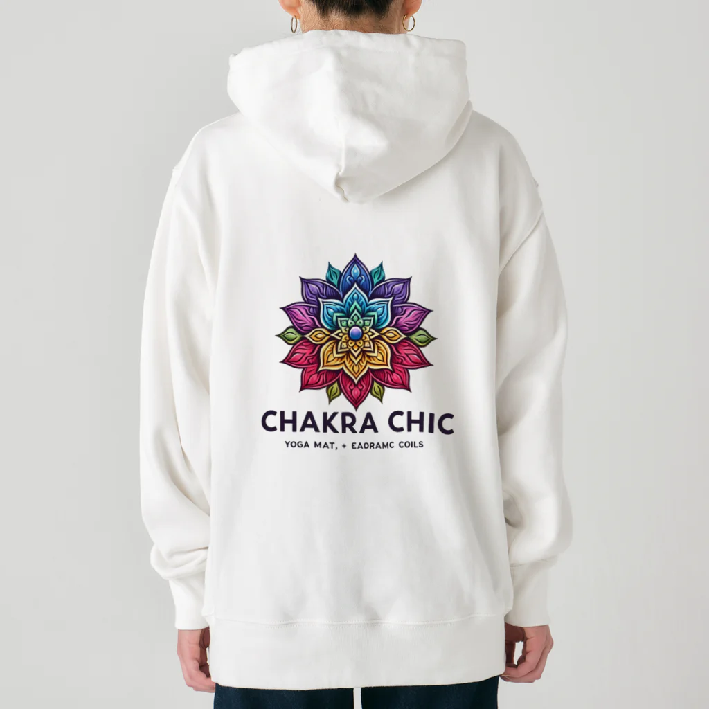 ChakraChicのChakraChic ロゴ ヘビーウェイトパーカー