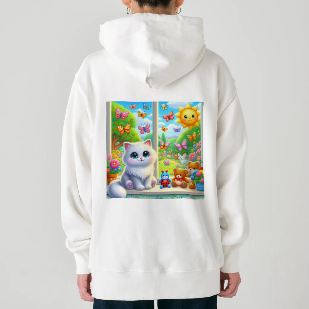 リトルスタイルズ　パパママ&子ども服のもふもふ猫 Heavyweight Hoodie