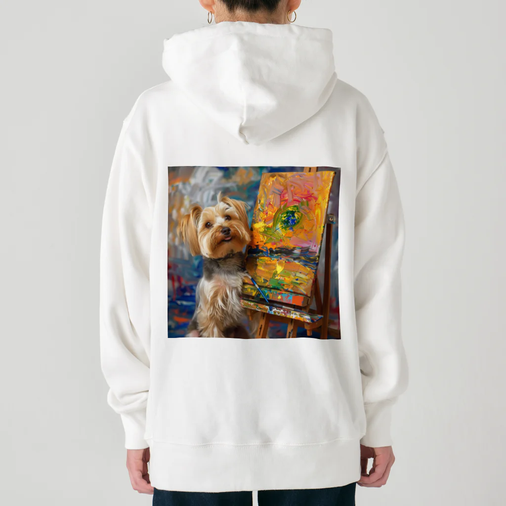 AQUAMETAVERSEの犬のぼくが画家だよ何か？ アメジスト 2046 Heavyweight Hoodie