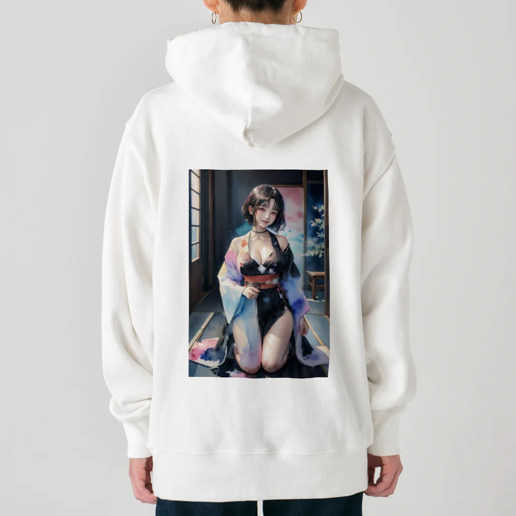 D-system（水彩屋）の着物女子サヤカ Heavyweight Hoodie