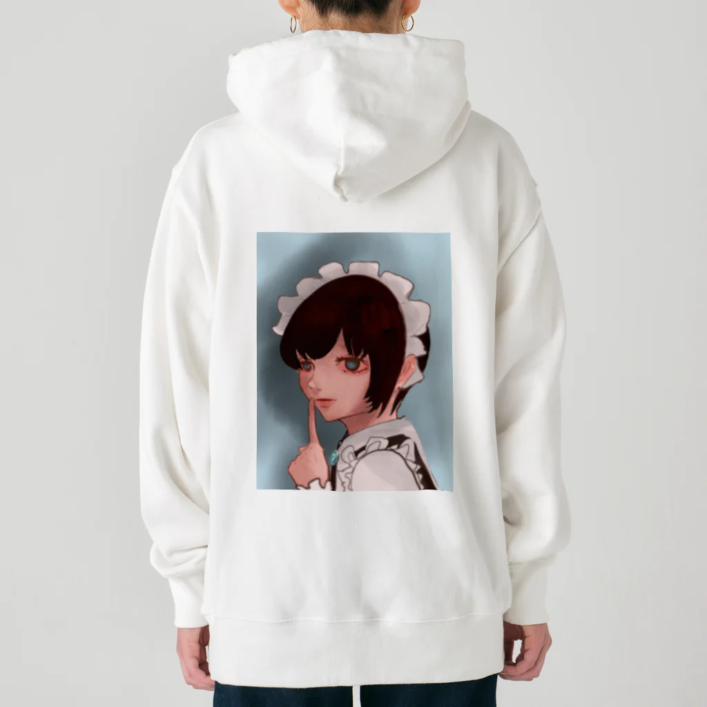 ザイオン　zionの病みかわメイド女の子シリーズ青 Heavyweight Hoodie