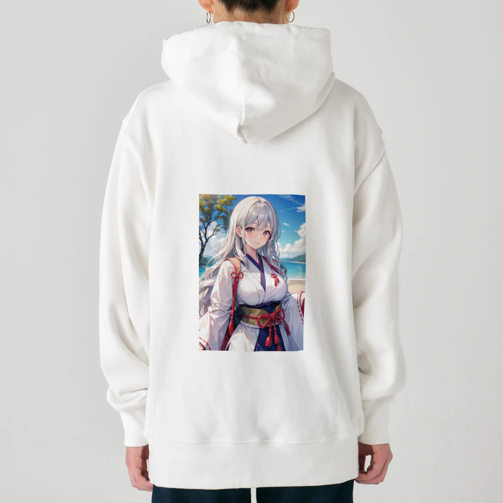 巫女スタぐらむの母性溢れる巫女 Heavyweight Hoodie