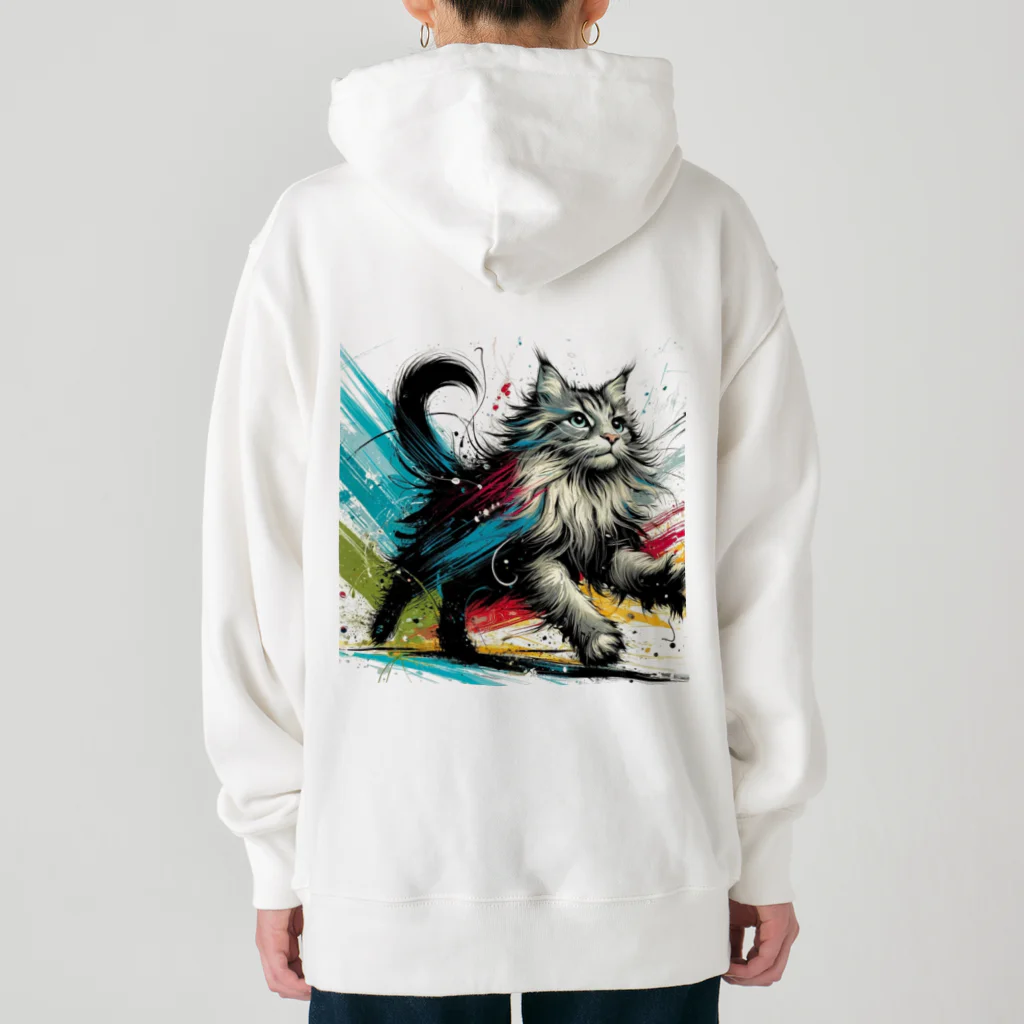 ikoikosansanのインクスプラッシュ Heavyweight Hoodie