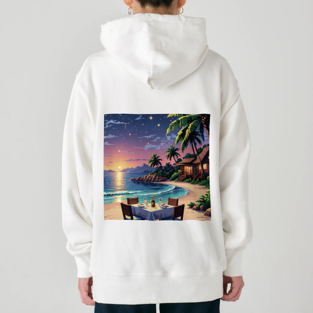 Paradise ExploreのMoonlit Palm Haven Heavyweight Hoodie