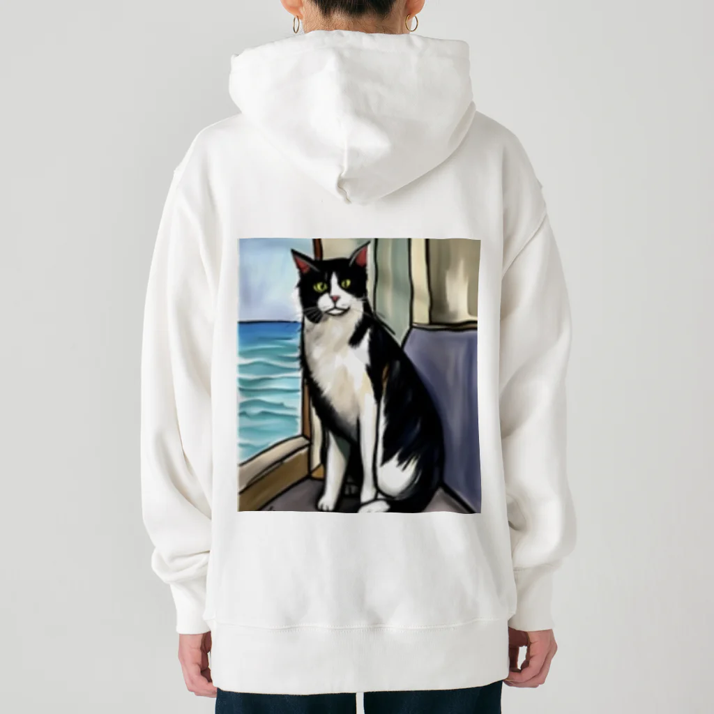 Ppit8の旅する猫 Heavyweight Hoodie