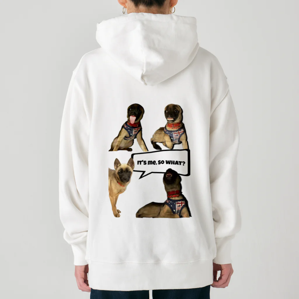 毛玉のおうちチャリティーグッズ販売suzuri部のIT'S me. SO WHAT? Heavyweight Hoodie