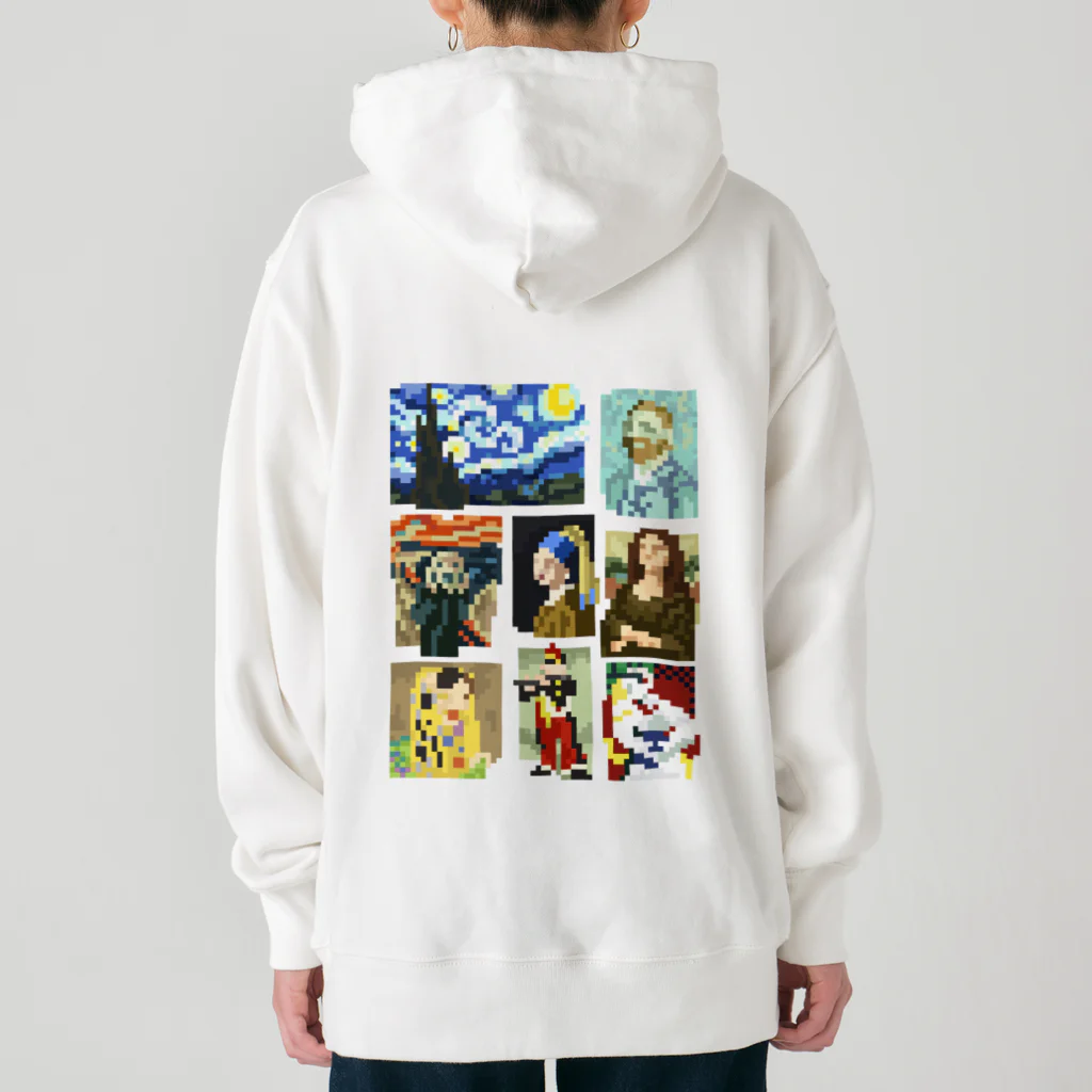 すとろべりーガムFactoryの【バックプリント】 ドット美術館 Heavyweight Hoodie