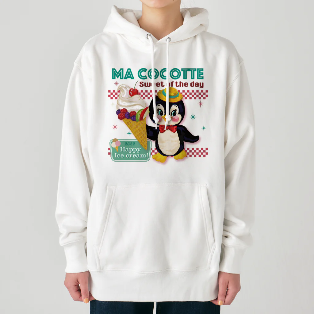 　Ma cocotte （まここっと）のアイスペンギンWH Heavyweight Hoodie