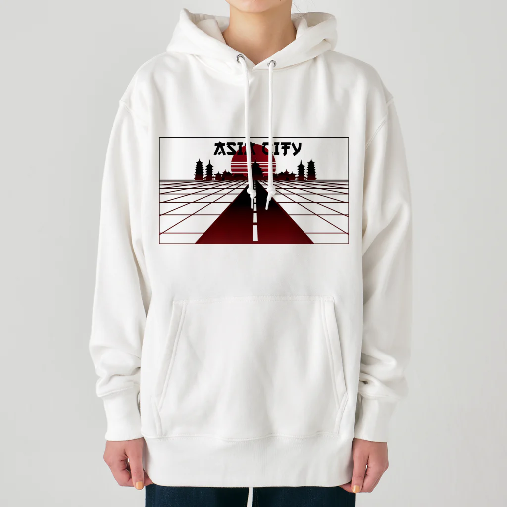 中華呪術堂（チャイナマジックホール）の vaporwave asiacity  Heavyweight Hoodie