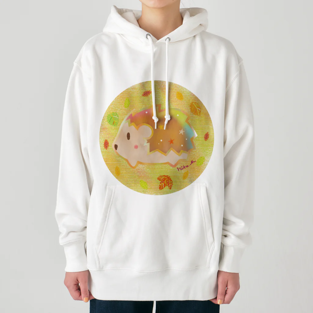 前田悠花｜イラストレーターの★ハリネズミ★ Heavyweight Hoodie